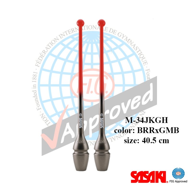 Clubs Sasaki M-34GH-F BRRxGMB 41 Бухалки Sasaki за Художествена гимнастика